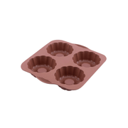 Silicolife 4-Hole Clover Shape Muffin & Cookie Silicone Mold – Assorted Color- Al Makaan Store