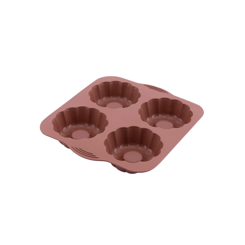 Silicolife 4-Hole Clover Shape Muffin & Cookie Silicone Mold – Assorted Color- Al Makaan Store