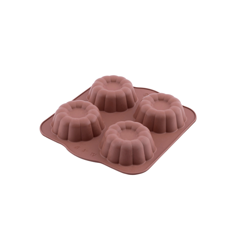 Silicolife 4-Hole Clover Shape Muffin & Cookie Silicone Mold – Assorted Color- Al Makaan Store