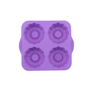 Silicolife 4-Hole Clover Shape Muffin & Cookie Silicone Mold – Assorted Color- Al Makaan Store