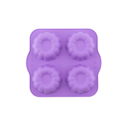 Silicolife 4-Hole Clover Shape Muffin & Cookie Silicone Mold – Assorted Color- Al Makaan Store