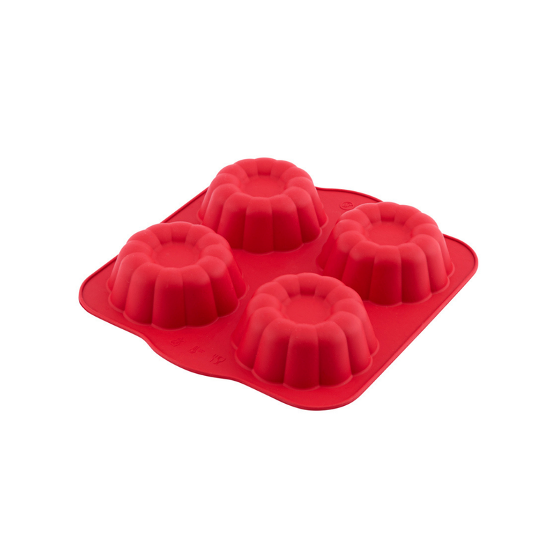 Silicolife 4-Hole Clover Shape Muffin & Cookie Silicone Mold – Assorted Color- Al Makaan Store