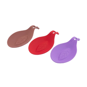 Silicolife Leaf Shape Silicone Spoon Rest – Assorted Color- Al Makaan Store