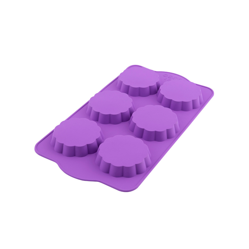 Silicolife 6-Hole Clover Shape Cake and Pie Silicone Mold – Assorted Color- Al Makaan Store