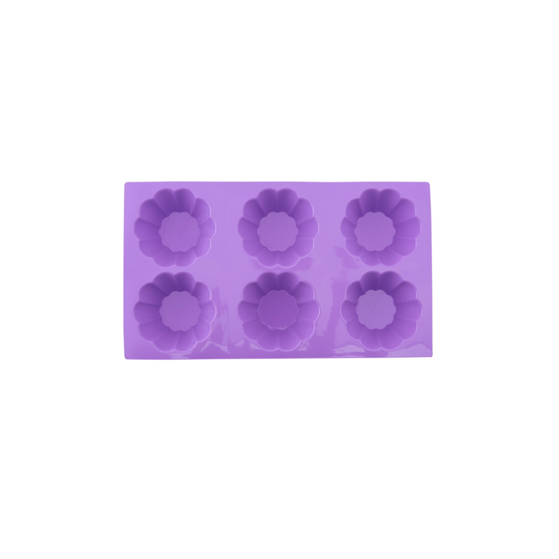 Silicolife 6-Hole Clover Shape Muffin & Souffle Silicone Mold – Assorted Color- Al Makaan Store