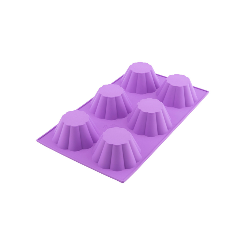 Silicolife 6-Hole Clover Shape Muffin & Souffle Silicone Mold – Assorted Color- Al Makaan Store