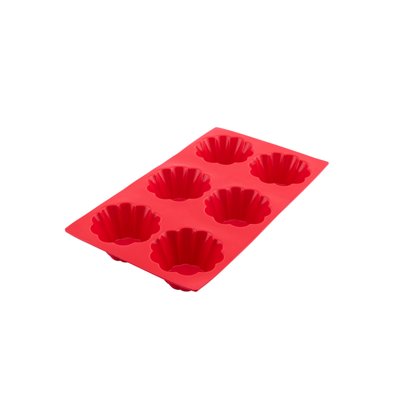 Silicolife 6-Hole Clover Shape Muffin & Souffle Silicone Mold – Assorted Color- Al Makaan Store