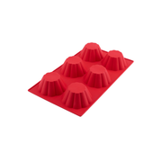 Silicolife 6-Hole Clover Shape Muffin & Souffle Silicone Mold – Assorted Color- Al Makaan Store