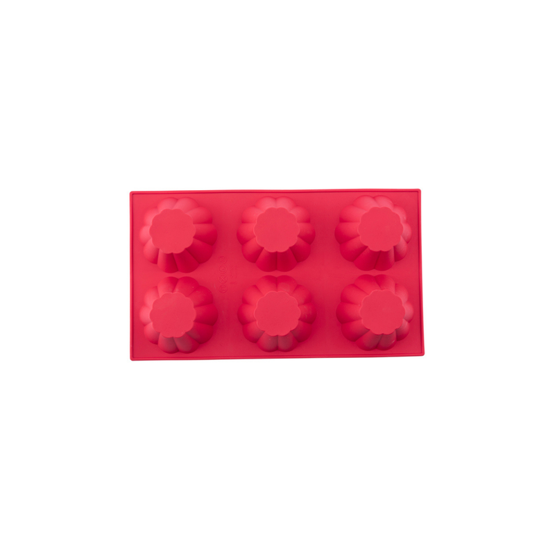 Silicolife 6-Hole Clover Shape Muffin & Souffle Silicone Mold – Assorted Color- Al Makaan Store