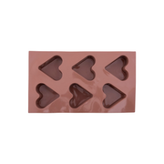 Silicolife 6-Hole Heart Shape Muffin & Cookie Silicone Mold – Assorted Color- Al Makaan Store