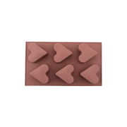 Silicolife 6-Hole Heart Shape Muffin & Cookie Silicone Mold – Assorted Color- Al Makaan Store
