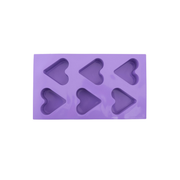 Silicolife 6-Hole Heart Shape Muffin & Cookie Silicone Mold – Assorted Color- Al Makaan Store