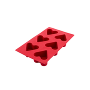 Silicolife 6-Hole Heart Shape Muffin & Cookie Silicone Mold – Assorted Color- Al Makaan Store