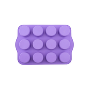 Silicolife 12-Hole Classic Muffin Silicone Mold – Assorted Color- Al Makaan Store