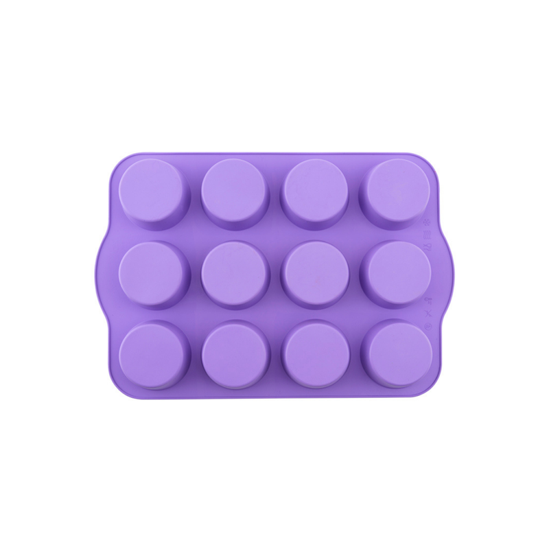Silicolife 12-Hole Classic Muffin Silicone Mold – Assorted Color- Al Makaan Store
