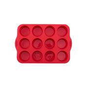 Silicolife 12-Hole Classic Muffin Silicone Mold – Assorted Color- Al Makaan Store