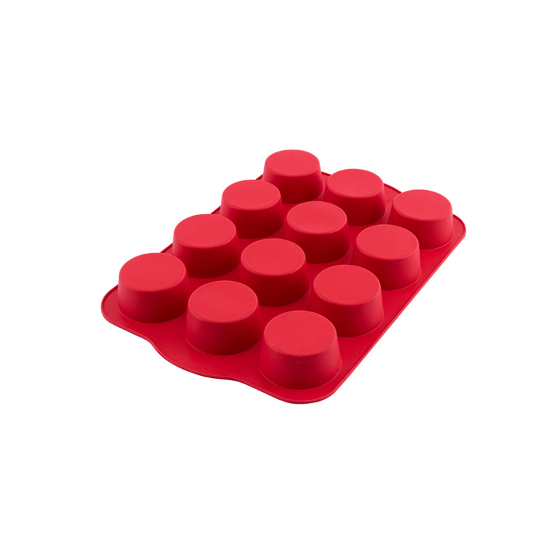 Silicolife 12-Hole Classic Muffin Silicone Mold – Assorted Color- Al Makaan Store