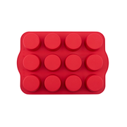 Silicolife 12-Hole Classic Muffin Silicone Mold – Assorted Color- Al Makaan Store