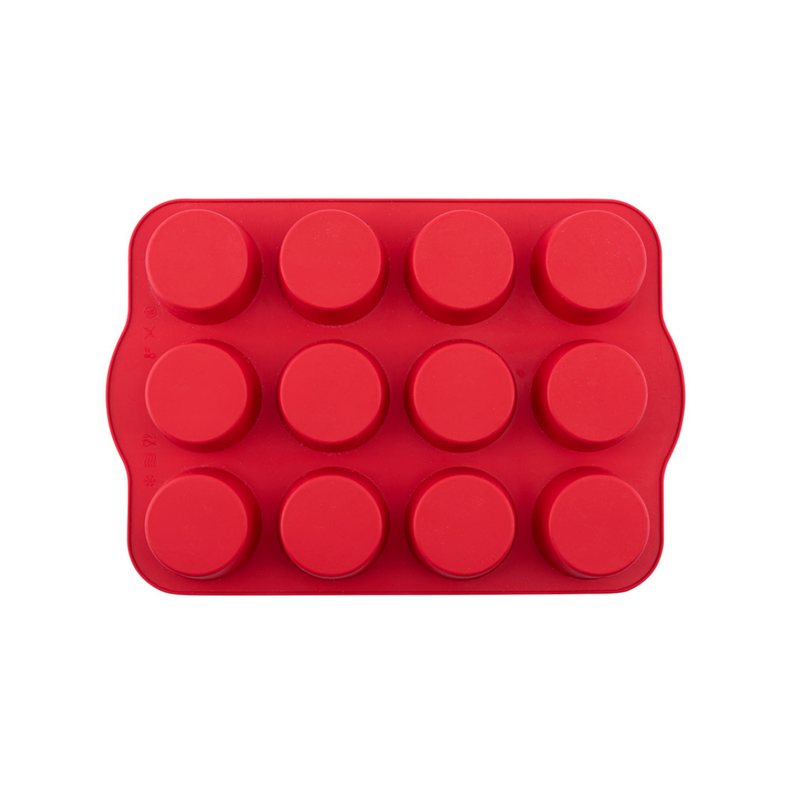 Silicolife 12-Hole Classic Muffin Silicone Mold – Assorted Color- Al Makaan Store