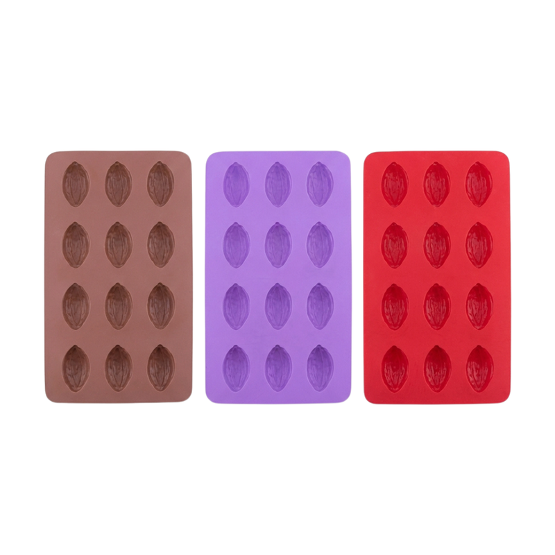 Silicolife 8-Hole Walnut Shape Cookie Silicone Mold – Assorted Color- Al Makaan Store