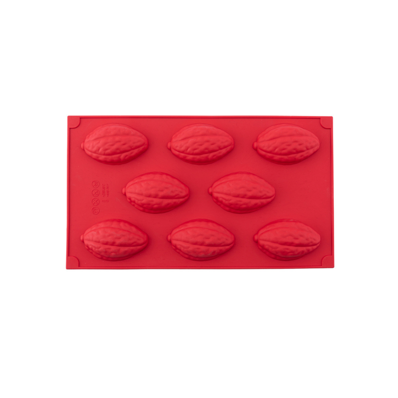 Silicolife 8-Hole Walnut Shape Cookie Silicone Mold – Assorted Color- Al Makaan Store