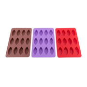 Silicolife 12-Hole Ellipse Shape Mini Cookie Silicone Mold – Assorted Color- Al Makaan Store