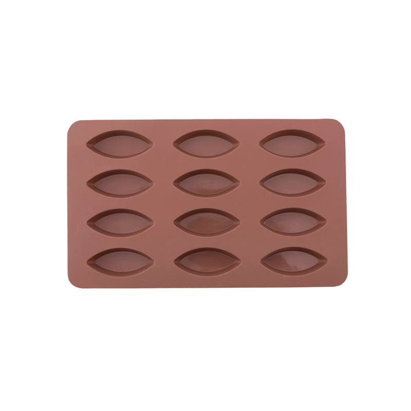 Silicolife 12-Hole Ellipse Shape Mini Cookie Silicone Mold – Assorted Color- Al Makaan Store