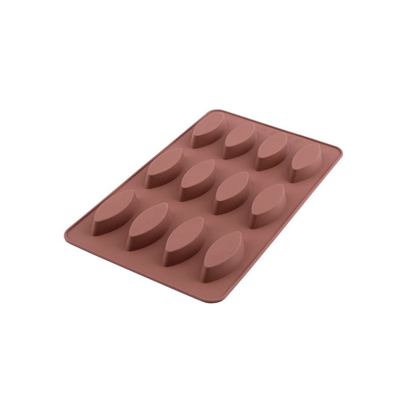 Silicolife 12-Hole Ellipse Shape Mini Cookie Silicone Mold – Assorted Color- Al Makaan Store