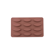 Silicolife 12-Hole Ellipse Shape Mini Cookie Silicone Mold – Assorted Color- Al Makaan Store