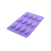 Silicolife 12-Hole Ellipse Shape Mini Cookie Silicone Mold – Assorted Color- Al Makaan Store