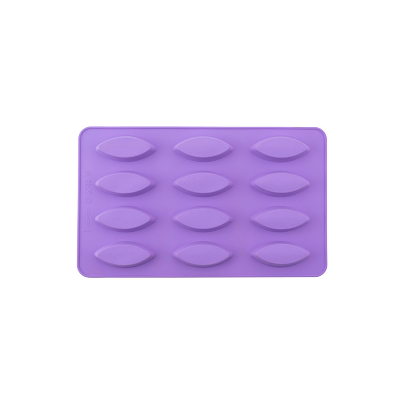 Silicolife 12-Hole Ellipse Shape Mini Cookie Silicone Mold – Assorted Color- Al Makaan Store