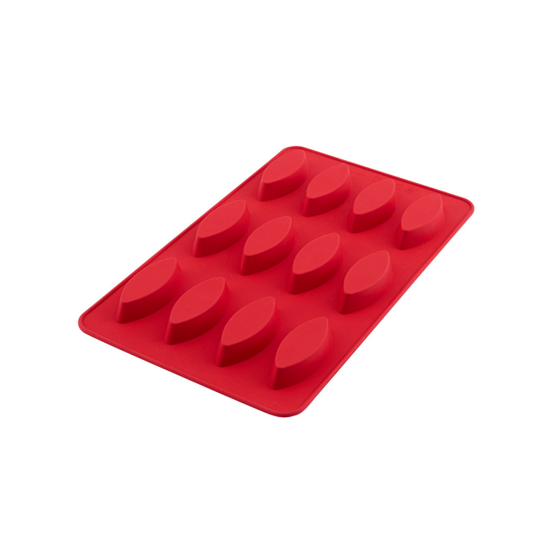 Silicolife 12-Hole Ellipse Shape Mini Cookie Silicone Mold – Assorted Color- Al Makaan Store
