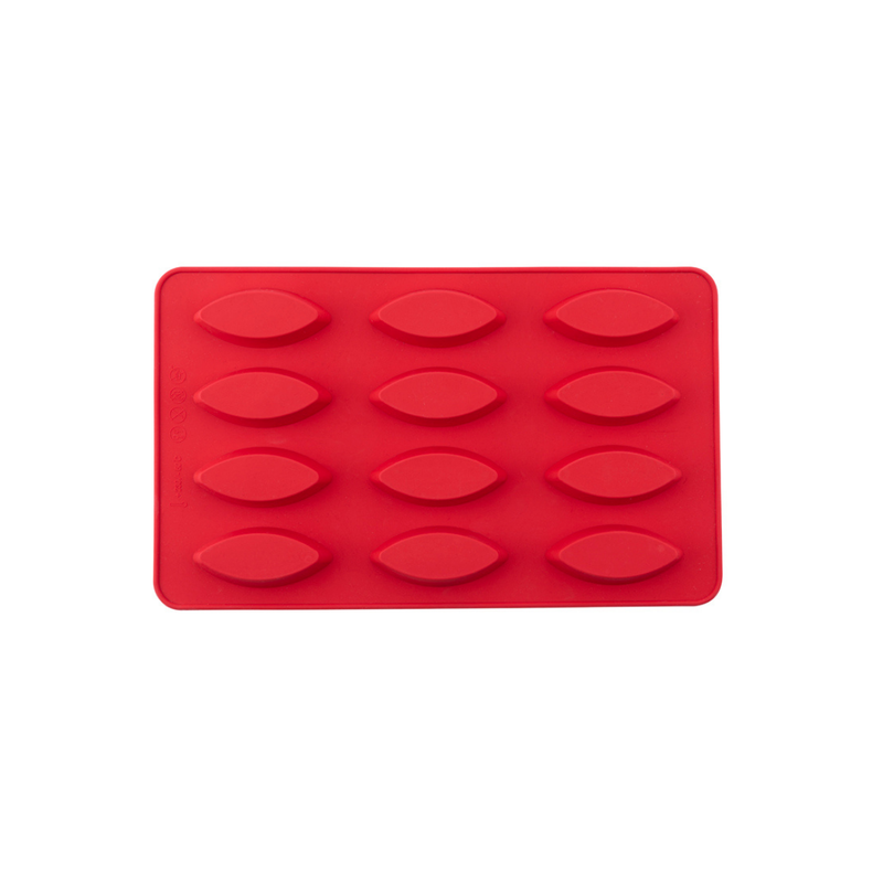 Silicolife 12-Hole Ellipse Shape Mini Cookie Silicone Mold – Assorted Color- Al Makaan Store