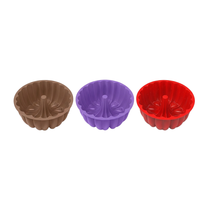 Silicolife Gusto Round Silicone Cake Mold – Assorted Color- Al Makaan Store