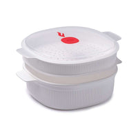 Wholesale Bundle: Snips White Microwave Dish Steamer 4 Liter in Bulk (6-Pack) - Al Makaan Store
