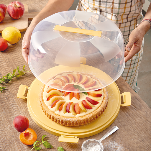 Snips Delice Yellow Cake Holder Delice 28 cm x 9 cm - Al Makaan Store