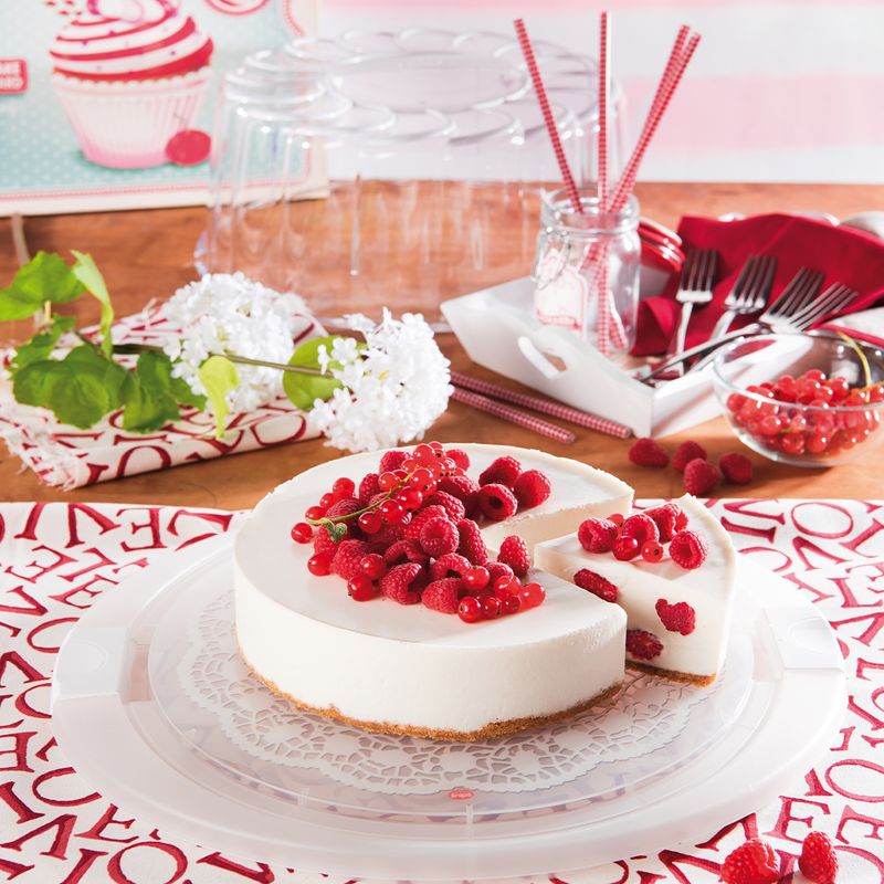 Snips White Cake Holder & Carrier 39 cm - Al Makaan Store