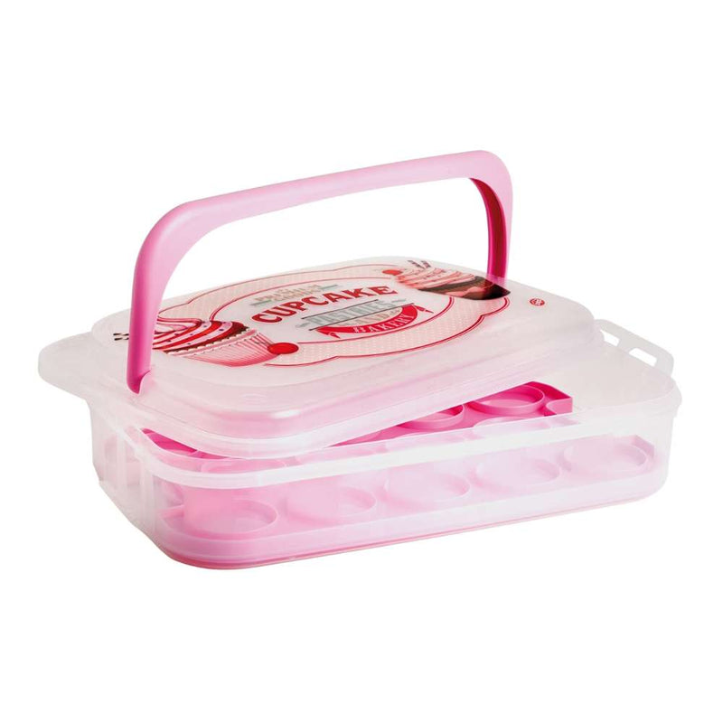 Wholesale Bundle: Snips Vintage Pink Cupcake Holder & Carrier 7 Liter in Bulk (4-Pack) - Al Makaan Store