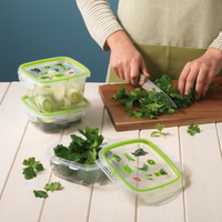 Snips 2 Pieces Snipslock Square Containers Set - Al Makaan Store