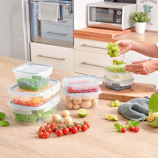 Snips 3 Pieces Snipslock Square Containers Set - Al Makaan Store