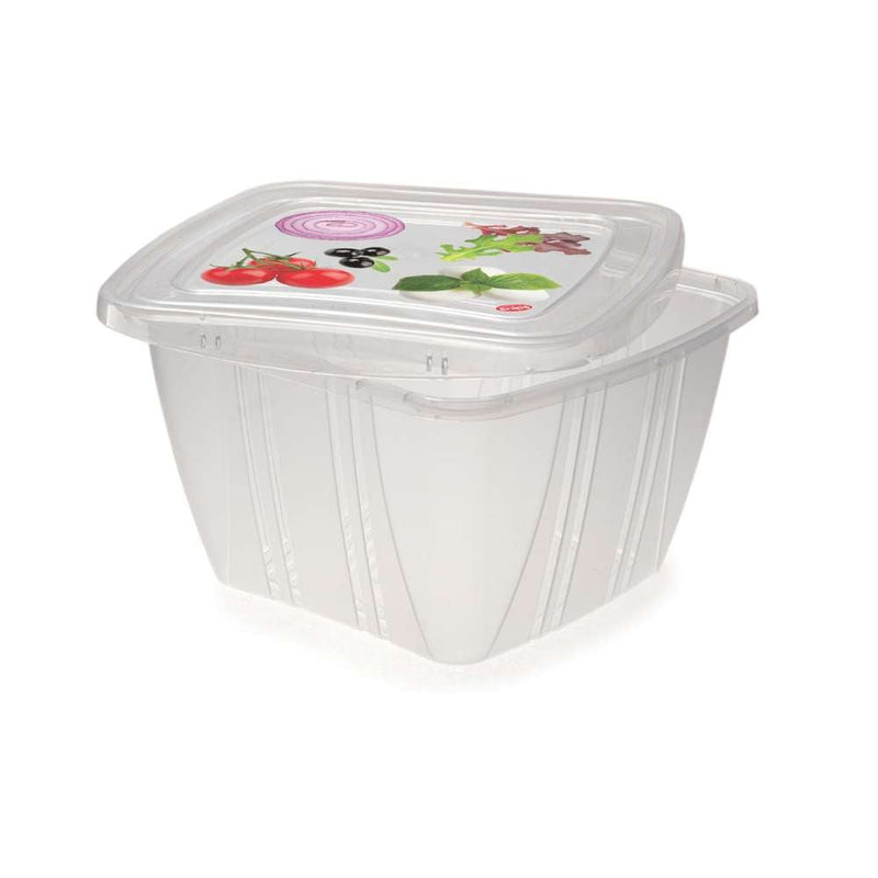 Wholesale Bundle: Snips 3 Pieces Fresh Square Container 1 Liter in Bulk (12-Pack) - Al Makaan Store
