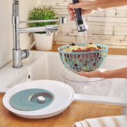Snips Miss Butterfly Light Blue 2 in 1 Salad Spinner & Bowl 4 Liter - Al Makaan Store