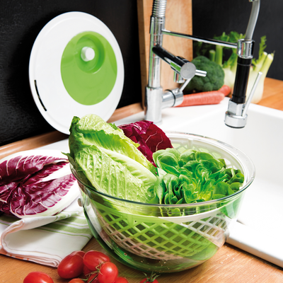 Snips Spin & Serve 2 In 1 Salad Spinner & Bowl 4 Liter - Al Makaan Store