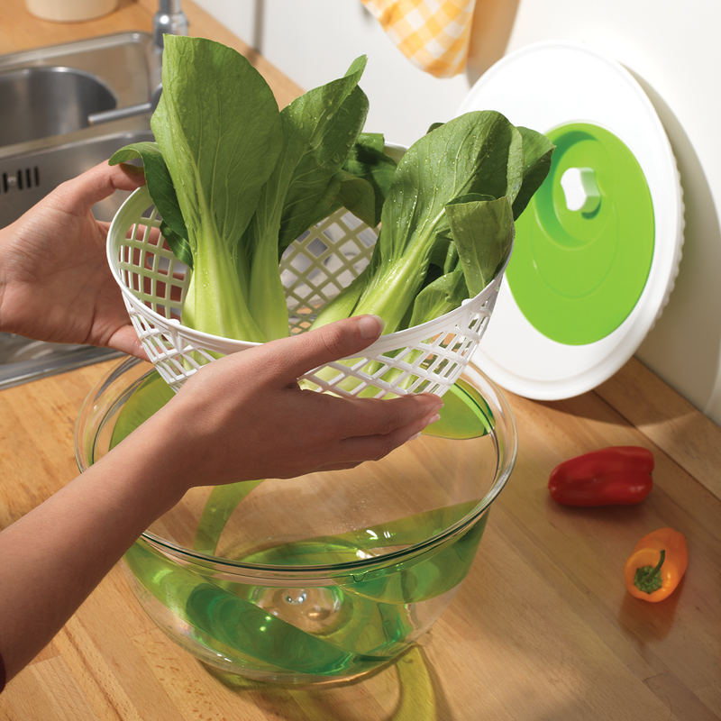 Snips Spin & Serve 2 In 1 Salad Spinner & Bowl 4 Liter - Al Makaan Store