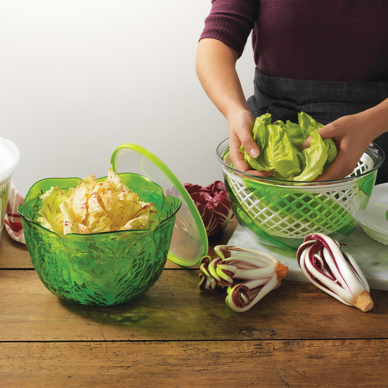 Snips Spin & Serve 2 In 1 Salad Spinner & Bowl 4 Liter - Al Makaan Store