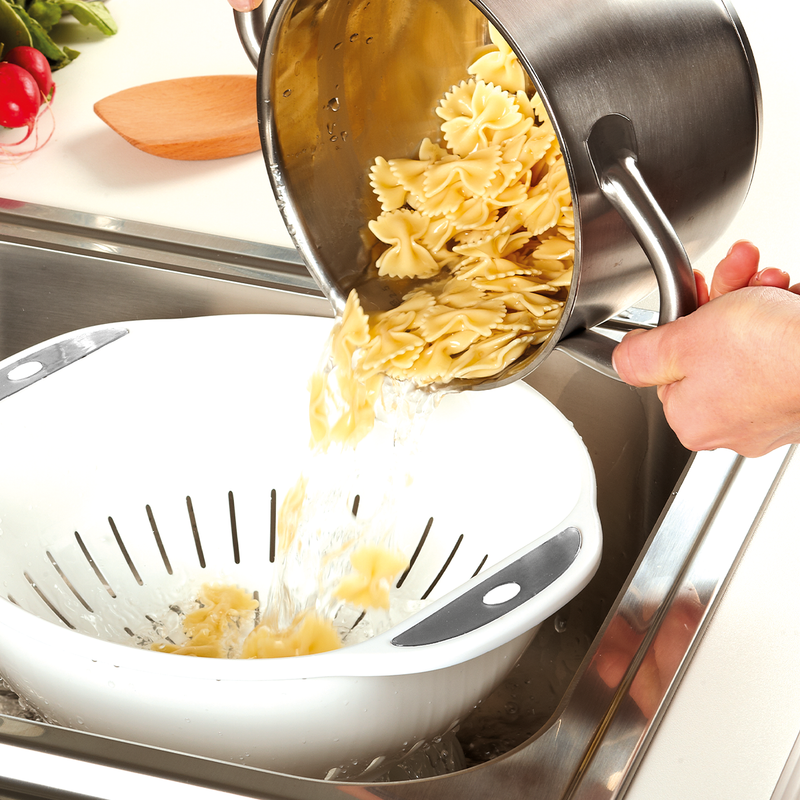 Snips White Colander 31 cm x 28 cm x 12.8 cm - Al Makaan Store