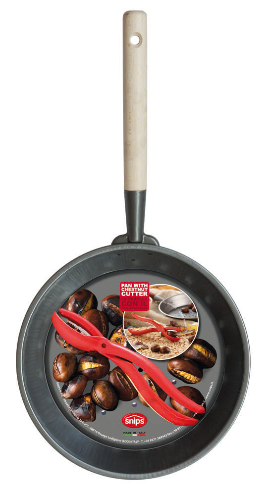 Wholesale Bundle: Snips Iron Pan & Chestnut Cutter Set 52.5 cm x 26.5 cm x 3.7 cm in Bulk (12-Pack) - Al Makaan Store
