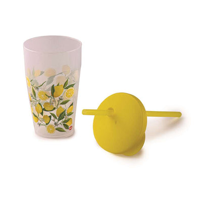 Wholesale Bundle: Snips Lemon Cup 500 ml with Lid & Straw Set in Bulk (12-Pack) - Al Makaan Store