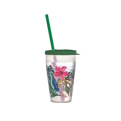 Snips Hawaii Cup 500 ml with Lid & Straw Set - Al Makaan Store