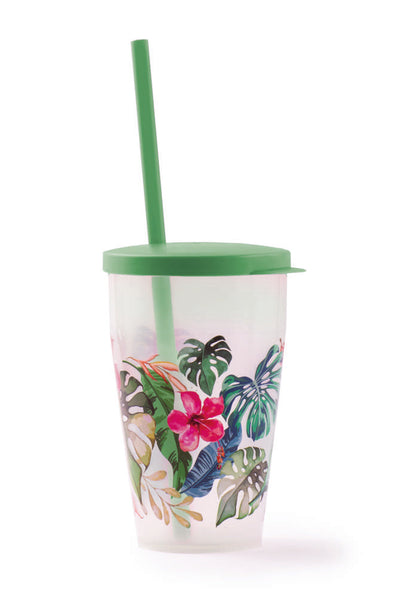 Wholesale Bundle: Snips Hawaii Cup 500 ml with Lid & Straw Set in Bulk (12-Pack) - Al Makaan Store